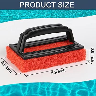 3pcs Pool Scrubber with Handle, Sponge Heavy Duty Cleaning Hand-Held  Swimming Pool Brush with Scrubber Replacement Pads Sponge Scrub Brush for  Shower Pool, Bathtubs, Bathroom Tiles - Yahoo Shopping