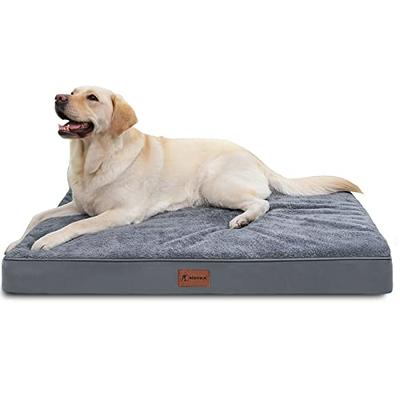 Small Dog Bed, Orthopedic Egg Crate Foam Dog Bed with Removable Washable Cover, Waterproof Dog Mattress Nonskid Bottom, Comfy Anti Anxiety Pet Bed Mat