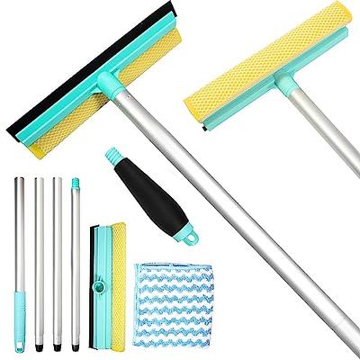 Gomake GOMAKE Long Reach Handle Window Tint Squeegee with Scrubber,Include  2 Extra Scouring Cloth, for Auto Film Installing, Car