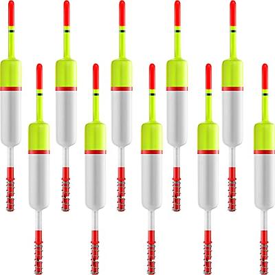 AYLIFU-25PCS Fishing Bobbers Red and White ABS Plastic Snap-on Fishing  Floats Round Buoy Floats Fishing Tool Accessories （13mm/0.5inch