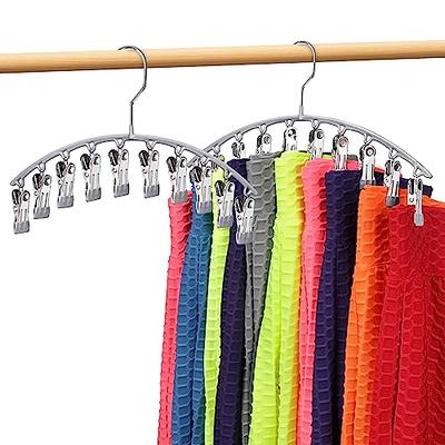 Otylzto 50PCS(or100) Hanger Hooks for Plastic Hanger Clips for Clothes  Space Saving Hangers for Clothes Closet Hangers Space Saver Hangers