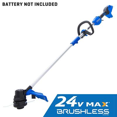 Wild Badger Power 20 Volt 20-Volt 15-in Straight Shaft Battery String Trimmer 4 Ah (Battery and Charger Included) | WB20VMTPBC