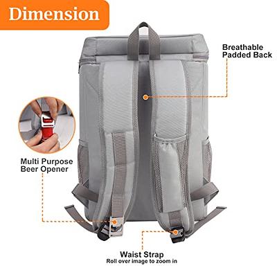Backpack Cooler Insulated Waterproof Cooler Backpack Soft Lightweight with  Cooler for Men Women to Lunch Picnic Fishing 30 Cans