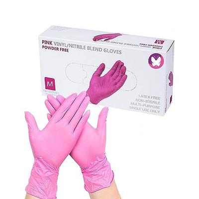 Framar Pink Paws Nitrile Coloring Gloves in 3 sizes