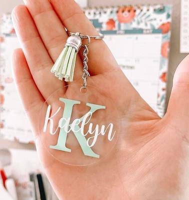 Personalized Monogram Key Chain, Gift for Women, Name