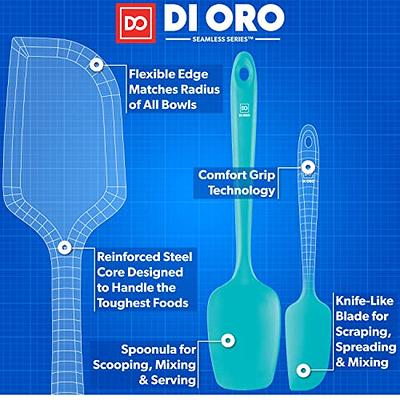 DI ORO Silicone Spatula Set - Rubber Kitchen Spatulas for Baking, Cooking,  & Mixing - 600°F Heat-Res…See more DI ORO Silicone Spatula Set - Rubber