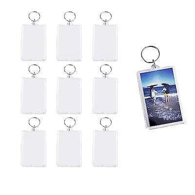 24pcs Acrylic Keychain Blanks Bulk Acrylic Keychains Blank Acrylic