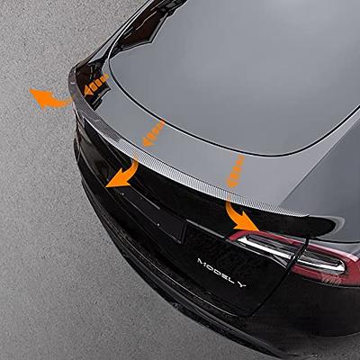 Bomely Spoiler Wing Compatible with 2020 2021 2022 2023 Tesla Model Y Car Rear  Spoiler Wing Trunk Performance Lip Kit for Tesla Model Y Accessories (Glossy  Carbon Fiber Pattern) - Yahoo Shopping