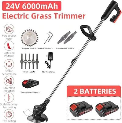 Weed Wacker,Cordless Weeder Battery Powered 24V Electric Weed