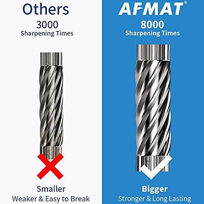 AFMAT Electric Pencil Sharpener Heavy Duty Classroom Pencil Sharpeners for  6.5-8mm No.2/Colored Pencils UL Listed Industrial Pencil Sharpener  w/Stronger Helical Blade Best School Pencil Sharpener Black