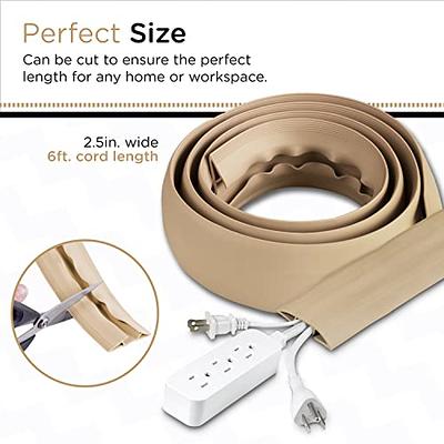 Cordinate 6ft. Cable Management Cord Cover Tan 49629