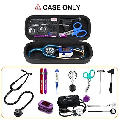 HESPLUS Stethoscope Case for 3M Littmann Classic III Lightweight II S.E  Cardiology IV Diagnostic MDF Acoustica Deluxe Stethoscopes Extra Room for  LED Penlight Scissors and Nurse Accessories Pink S Pink