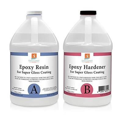SUPERCLEAR® Coat Epoxy Resin Kit, 1 Gallon, Epoxy, Art Resin, Super Gloss  Clear Epoxy Resin 2 Part Self Leveling, Epoxy Resin Table DIY, 0.5 GL 