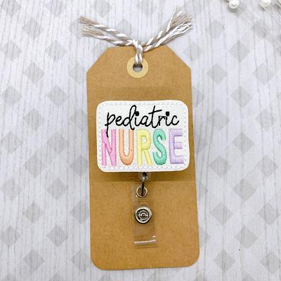 Pediatric Nurse Badge Reel, Pediatrician Holder, Peds Nicu