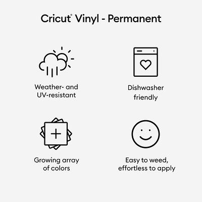 Cricut Permanent Vinyl, White, 12x48 