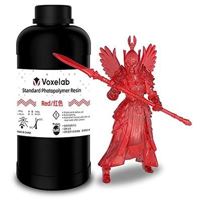 VOXELAB 3D Printer Resin, Rapid Resin LCD UV-Curing Resin 405nm Standard  Photopolymer Resin for LCD 3D Printing, High Precision & Quick Curing & Excellent  Fluidity - 1000g (Red) - Yahoo Shopping