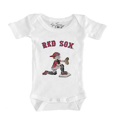 Infant Tiny Turnip White Cincinnati Reds Baseball Bow T-Shirt