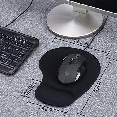 Ergonomic mouse pad with gel wrist support, comfortable mousepad