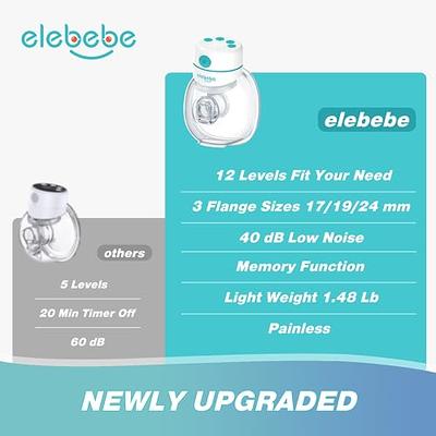  Wearable Breast Pump, S12 Double Hands Free, LCD Display, Low  Noise & Painless, 2 Modes & 9 Levels Electric Breast Pump Portable, 24mm  Flange, 2 Pack : Baby