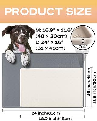 AVYDIIF Silicone Dog Cat Food Mat, Waterproof Slip Resistant