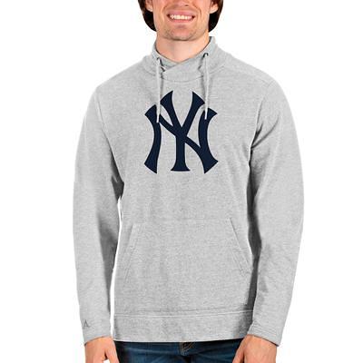 New York Yankees Antigua Victory Crewneck Chenille Pullover Sweatshirt -  Black