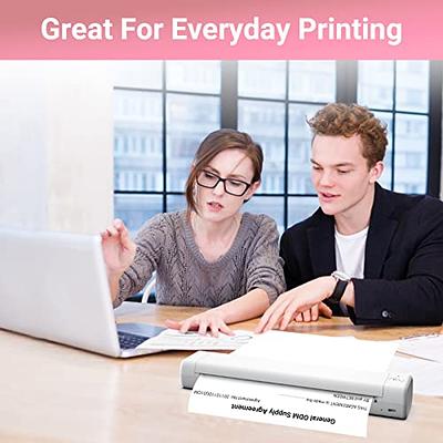 Thermal Paper 8.5 x 11 inch- Continuous Folding Thermal Printer Paper 200 Sheets, Multipurpose Office White Folder Paper Compatible with M08F-Letter