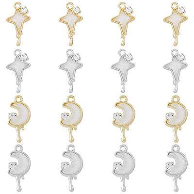 DICOSMETIC 16Pcs 2 Styles Moon Star Charms Platinum and Gold Cubic Zirconia  Pendants Drop Charms with Resin Cabochon Alloy Pendants for DIY Jewelry  Crafts, Hole: 1.5~1.6mm - Yahoo Shopping