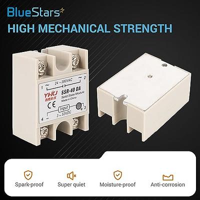 CG Solid State Relay SSR-40DD DC to DC Input 3-32VDC To Output 5-240VDC 40A  Single Phase Plastic Cover…