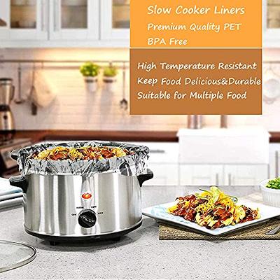  Slow Cooker Liners, 13 x 21 inch Disposable Cooking