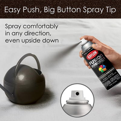 Krylon K02754007 Fusion All-in-One Spray Paint, Black, 12 Ounce (Pack of 1)