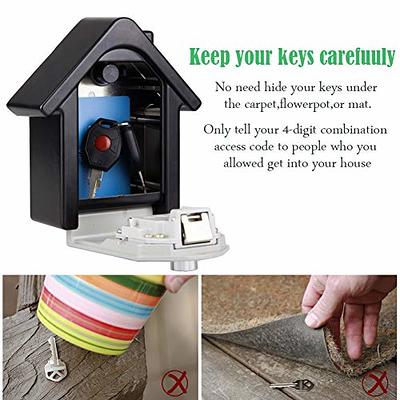 Code Box Outdoor Keys Box Password Lock Box Keys Lock Box for House Security