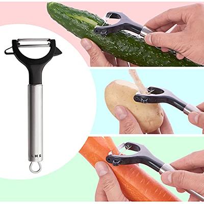 Vegetable Peeler Potato Peelers for Kitchen Y-Shaped Stainless Steel Peeler  with Ergonomic Non-Slip Handle & Sharp Blade - Straight blade