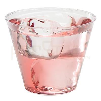 Prestee Small Clear Plastic Cups, 5 oz. 100 Pack, Hard Disposable