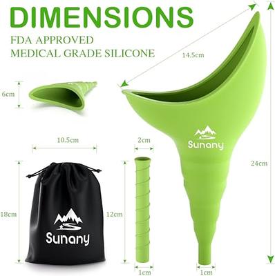 Woman Standing Piss Portable Toilet Urinal Camping Tent Travel Female Pee  Funnel Emergency Silicone Urinals