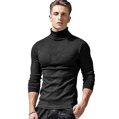  Jackets for Men 2023 Mock Turtleneck Knitted T Shirts for Men  Ribbed Slim Fit Short Sleeve Cotton Pullovers Solid Color Formal Basic  Tops(Black,Small) : Sports & Outdoors