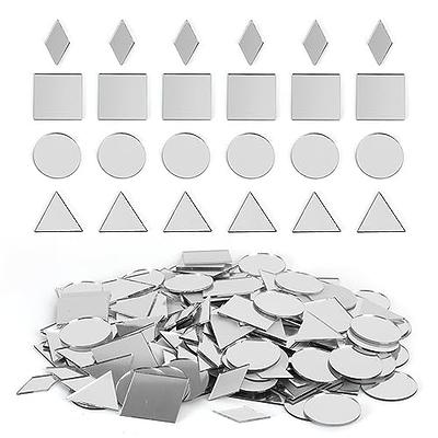 4 inch Glass Small Round Mirrors Bulk 100 Pieces Mirror Mosaic Tiles