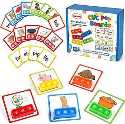 Aizweb CVC Word Game,Mini Pop Board Fidget Sensory Toy Pack for Preschool  Kindergarten Classroom Supplies,Montessori Phonics Games Flash Cards, Education Reading Manipulative Spelling Learning - Yahoo Shopping