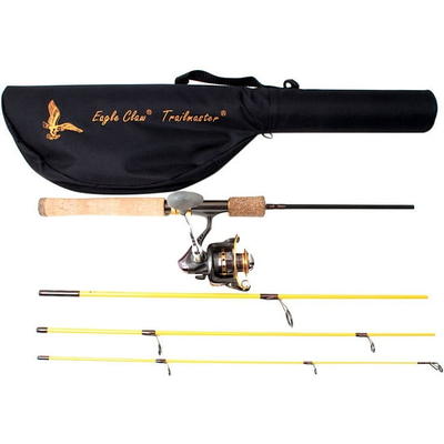 Eagle Claw Trailmaster Spinning Combo 6'6 Length, 4 Pieces