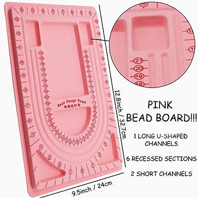  H&W Yellow Bead Board with Flock, 9.5 by 12.9-inch, Design  Beading Board Tray DIY Craft Tool for Girl and Necklace Beading Jewelry  Designer : Arts, Crafts & Sewing