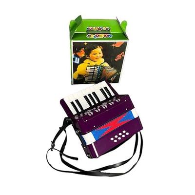 BORIYAM Accordion 17 Keys 8 Bass,Toys for Children and Adult Beginners,  Accordion Instrument,Early Learning Enlightenment Instrument (Purple) -  Yahoo Shopping