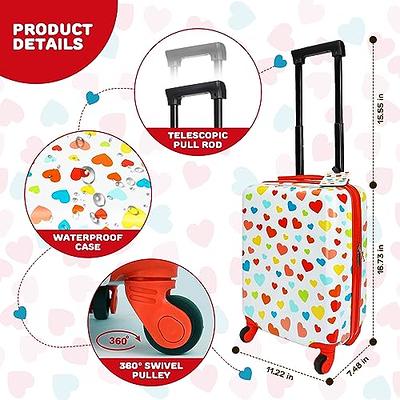 emissary Kids Luggage With Wheels For Girls, Unicorn Kids Luggage Set,  Childrens Luggage For Girls With Wheels, Kids Suitcases With Wheels For  Girl