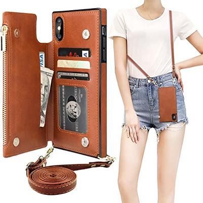  Atiptop Designer Crossbody Wallet Case Compatible with iPhone  13 Pro Max, Travel Credit Card Holder and Crossbody Carry Strap, Vintage  Brown : Cell Phones & Accessories