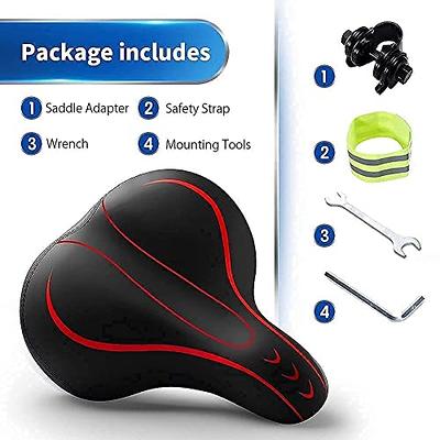 Oversized Bike Seat, Comfortable Bike Seat - Universal Replacement