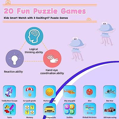 Smart Watch for Kids Gift for Girls Toys Age 6-8 Kids Game Smart Watches  for Boys 8-10 with 24 Games Video Camera Music Alarm Educational Birthday