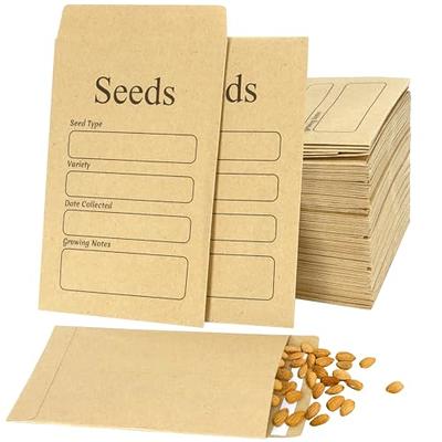 100 PCS Seed Packets Envelopes, Small Paper Envelopes for Seeds, 4.7x3.2  Sel