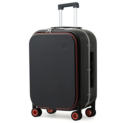 Hanke Carry On Luggage, Suitcase with Wheels & Front Opening, 20in Spinner  Luggage Built in TSA Aluminum Frame PC Hardside Rolling Suitcases Travel