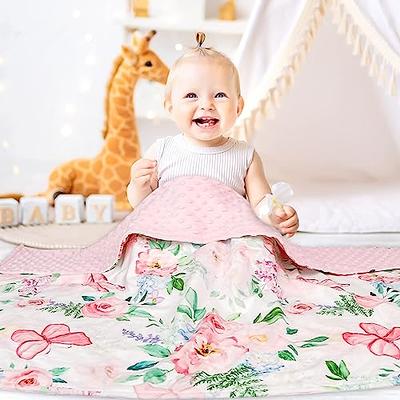 CARUILI 5-Piece Crib Bedding Set, Baby Girl Crib Bedding Set