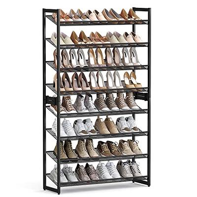 SONGMICS 12-Tier Tall Metal Shoe Storage Organizer