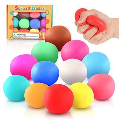 Squishy Stress Balls Fruit Squeeze Ball - 3 Pack Fun Dough Ball Sensory  Fidget Toys Stress Ball for Kids ＆ Adults, Ideal for Autism/ADHD/Teens  Anxiety