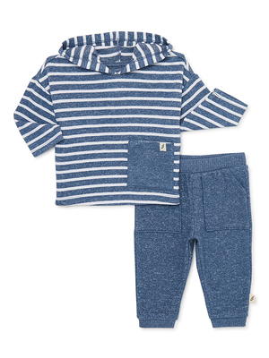 easy-peasy Baby Hoodie and Jogger Pants Outfit Set, 2-Piece, Sizes